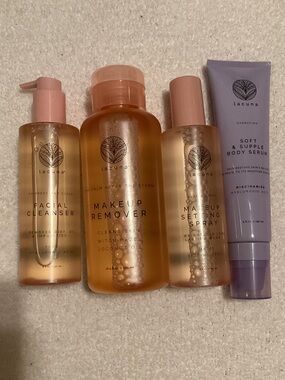Lacuna Makeup Remover & Skincare Set - Clear/Pink